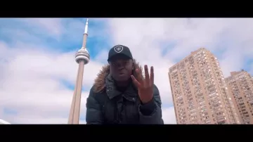 The hooded and fur parka jacket worn by Big Shaq in his clip MANS NOT HOT 
