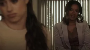 J. Crew Parke Blazer in Smoky Wisteria Velvet worn by Maria DeLuca (Heather Hemmens) as seen in Roswell, New Mexico (S04E06)