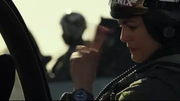 IWC Blue Dial Watch worn by Phoenix (Monica Barbaro) as seen in Top Gun: Maverick movie 