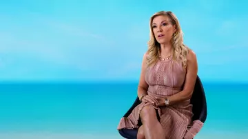 Sandro Salva Metallic-Effect Mini Dress worn by Ramona Singer as seen in The Real Housewives Ultimate Girls Trip (S01E04)