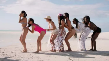 Hunza G Ruched Scoop-back Swimsuit worn by Kyle Richards as seen in The Real Housewives Ultimate Girls Trip (S01E05)