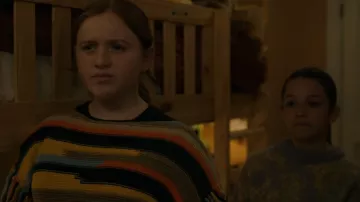 Alice+Olivia Claudette Fringe Pullover worn by Lila Bouchard (Skylar Gray) as seen in Evil (S03E06)