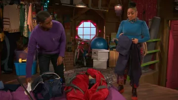 Jeffrey Campbell Loading Boots worn by Raven Baxter (Raven-Symoné) as seen in Raven's Home (S05E04)