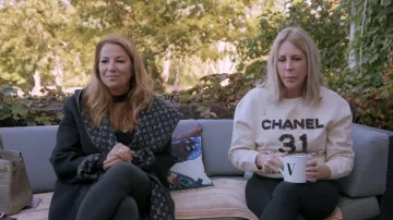 Louis Vuitton Hooded Wrap Coat worn by Jill Zarin as seen in The Real Housewives Ultimate Girls Trip (S02E05)