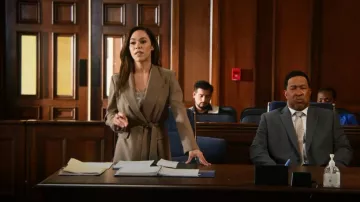 Maje Oversized Tailored Jacket worn by Emily Lopez (Jessica Camacho) as seen in All Rise (S03E06)