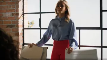 Alice + Olivia Dylan Wide Leg Trousers worn by Amy Quinn (Lindsey Gort) as seen in All Rise (S03E06)