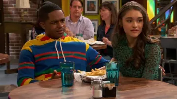 Polo Ralph Lauren Striped Terry Hoodie Sweatshirt worn by Booker Baxter (Issac Ryan Brown) as seen in Raven's Home (S05E11)