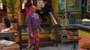Free People Supernova Cord Jeans worn by Raven Baxter (Raven-Symoné) as seen in Raven's Home (S05E14)
