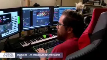 La caméra Logitech brio 4k de Xavier Dang aka MisterMv dans le journal télévisé 12:45 de M6