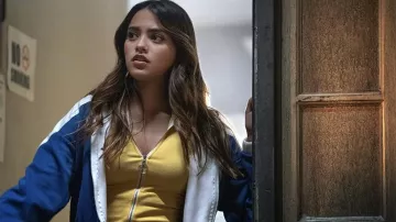 Yellow Zip bodysuit worn by Noa Olivar (Maia Reficco) as seen in Pretty Little Liars: Original Sin (Season 1)