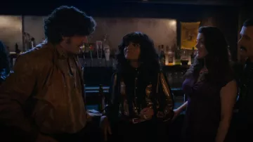 Vintage Members Only Bomber Jacket Cafe Racer worn by Louie Ross (Wass M. Stevens) as seen in Bridge and Tunnel (S02E01)