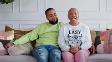 Easy Tiger Sweater worn by Alicia Taylor as seen in Black Love (S06E01)