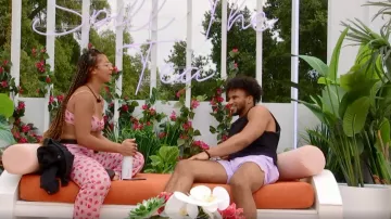 Pretty Little Thing Ruched Bralet Pj Set worn by Bria Bryant as seen in Love Island (S04E08)
