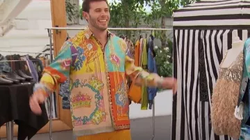 Versace Informal Royalty Shirt worn by Zach Shallcross as seen in The Bachelorette (S19E03)