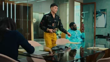 Paul Smith Drawing Print Shirt worn by Nicholas (Joel Kim Booster) as seen in Loot (S01E08)