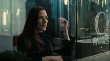 Theory Women's Open Front Lanai Blazer worn by Dolores Abernathy (Evan Rachel Wood) as seen in Westworld (S04E05)