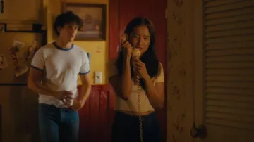 Urban Outfitters Truly Madly Deeply Butterfly Cropped Tee worn by Maya as seen in Bridge and Tunnel (S02E03)