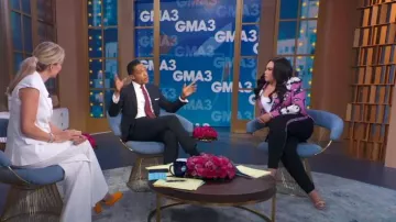 Kimberly Goldson Avys Blazer usado por Tisha Campbell como se ve en Good Morning America el 28 de julio de 2022