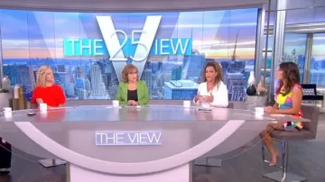 Milly Graphic Print Sheath worn by Alyssa Farah as seen in The View on 26 July 2022