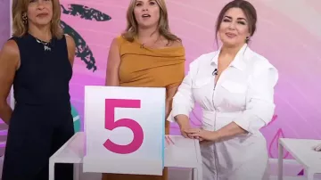 Derek Lam 10 Crosby Skylar Zip Front Shirtdress worn by Bobbie Thomas as seen in TODAY with Hoda & Jenna 27 July 2022