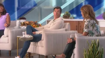 Banana Republic Shawl Collar Cardigan worn by Jerry O'Connell as seen in The Talk on July 27, 2022