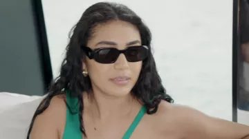 Prada PR 17WS Negro / Gris Oscuro usado por los tailandeses como se ve en 90 Day Fiancé (S09E16)