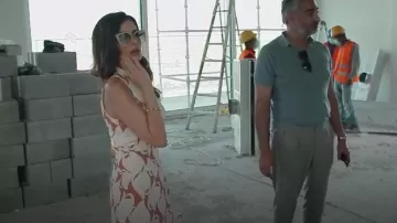 Robe Midi Reiss Doriana portée par Nina Ali dans The Real Housewives of Dubai (S01E08)