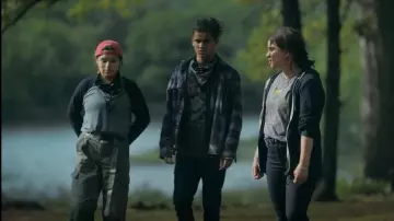 Dickies Women's Solid Stretch Double Front Duck Carpenter Pants worn by Willie Jack (Paulina Alexis) as seen in Reservation Dogs (S01E03)