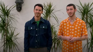 Bottega Veneta 3-stitch Relaxed-fit Denim Jacket worn by Joe Jonas as seen in Claim to Fame (S01E02)