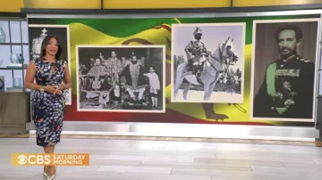 Ted Baker Printed Dress worn by Michelle Miller in CBS Mornings on August 2nd, 2022