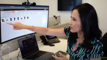 Bcbgmaxazria Floral Mini Dress worn by Vicky Nguyen as seen in Today on 02 August 2022