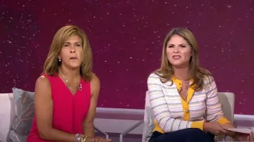 Milly Striped Tweed Cardigan usado por Jenna Bush Hager como se ve en Today with Hoda & Jenna el 03 de agosto de 2022