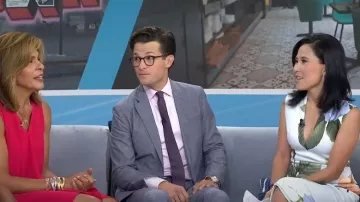 Ted Baker Rose Ravina Midi Dress worn by Vicky Nguyen as seen in Today on 03 August 2022