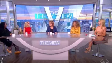 Zimmermann Long Sleeve Silk Wrap Dress worn by Sunny Hostin as seen in The View on 03 August 2022