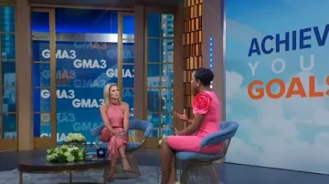 Pinko High-Neck Sleeveless Jumpsuit worn by Amy Robach as seen in Good Morning America on 03 August 2022