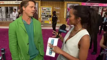 Zara Button Linen Vest worn by Rachel Lindsay as seen in Extra on August 3, 2022