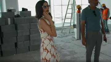 Robe Midi Reiss Doriana portée par Nina Ali dans The Real Housewives of Dubai (S01E08)