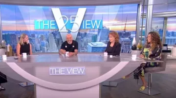 Dries Van Noten Printed Midi Shirt Dress worn by Sunny Hostin as seen in The View on 04 August 2022