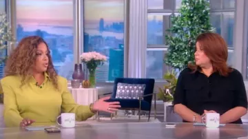 Rowen Rose Crepe Midi Shirt Dress worn by Sunny Hostin as seen in The View on 05 August 2022 