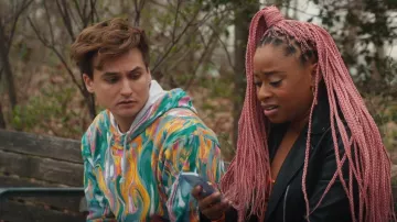 Bp. Mar­ble Hood­ie worn by Michael (Moses Storm) as seen in Everything's Trash (S01E01)