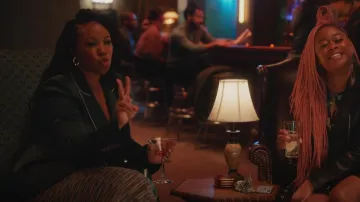 Printed Trousers worn by Malika (Toccarra Cash) as seen in Everything's Trash TV series outfits (Season 1 Episode 1)