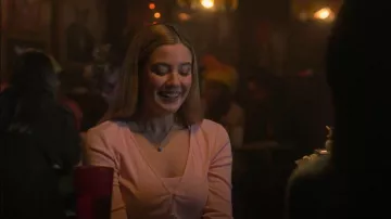 Majorelle Mia Cardigan worn by Kelly Beasley (Mallory Bechtel) as seen in Pretty Little Liars: Original Sin (S01E05)