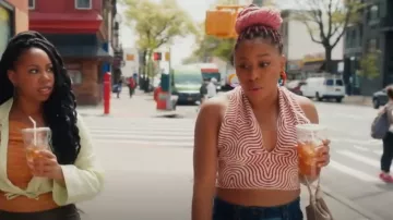 Urban Outfitters Hal­ter Sweater worn by Phoebe (Phoebe Robinson) as seen in Everything's Trash (S01E04)