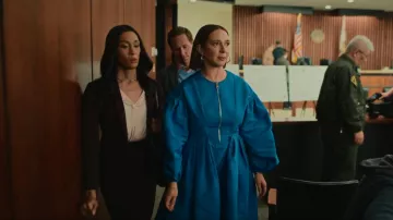 Alexander McQueen Half Zip Flared Dress worn by Molly Novak (Maya Rudolph) as seen in Loot (S01E09)