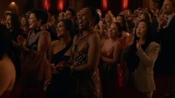 Vestido de A.L.C. Elara usado por Malika Williams (Zuri Adele) como se ve en Good Trouble (S04E14)