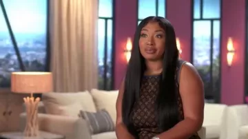 Louis Vuitton LV Femme Rétro Monogramme Robe Tricot comme vu dans Basketball Wives (S10E03)