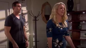 Jason Wu Floral Fit-&-Flare Midi Dress worn by Carrie Brady Reed (Christie Clark) as seen in Days of Our Lives: Beyond Salem (S01E01)