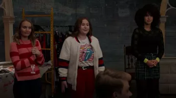 Hot Topic The Rolling Stones Steel Wheels Tour T-Shirt worn by Ashlyn (Julia Lester) as seen in High School Musical: The Musical: The Series (S02E06)