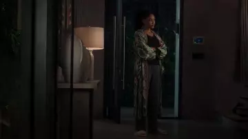 Zara Embroidered Printed Kimono worn by Talia (Aubin Wise) as seen in First Kill (S01E02)