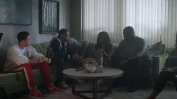 Nike Dunk High SE “University Red/Sail” worn by Apollo Burns(Dominic Goodman) as seen in First Kill (S01E06)